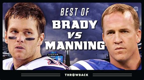 nfl best moments from historic tom brady vs peyton manning rivalry