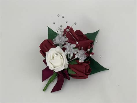 Wedding Or Prom Pin On Flower Spray Corsage Buttonhole