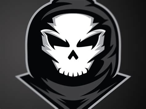 Shadow Reaper By Dan Blessing Skull Logo Skull Art Shadow Logo Grim