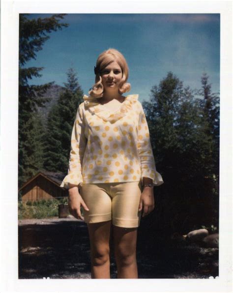 Vintage Color Polaroid Photowig 1965 Original Found Photo Vernacular Photography American