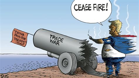 Trumps Trade War Political Cartoons