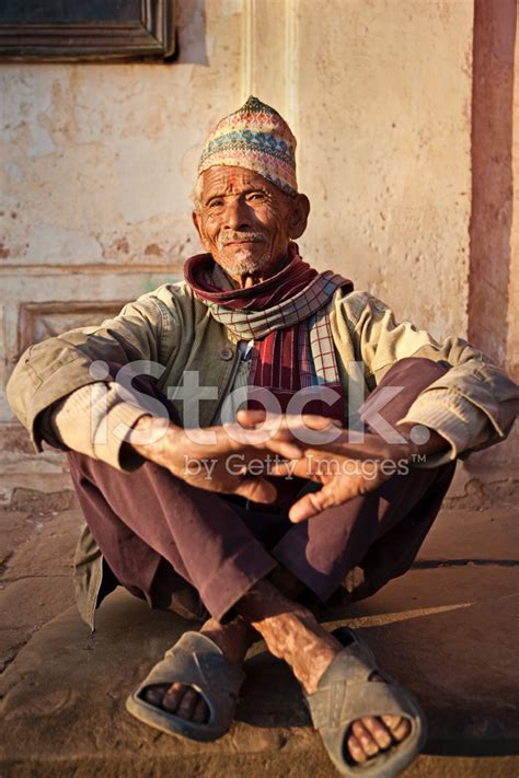 Old Nepali Man Stock Photo Royalty Free Freeimages