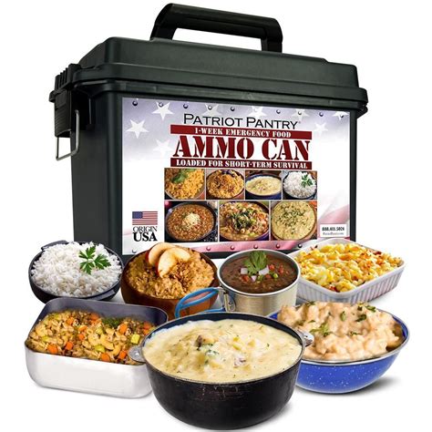 Have you stockpiled a 2 week emergency food supply in your pantry, bunker, basement or root cellar? 1-Week Food Supply Ammo Can (1,500+ calories/day ...