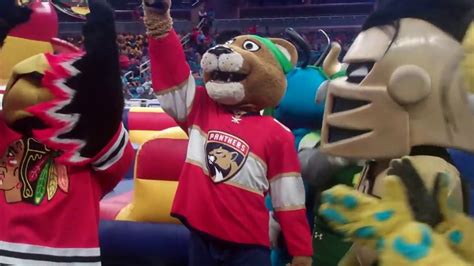 Mascot Games Champion Stanley C Panther Of Florida Panthers In Orlando