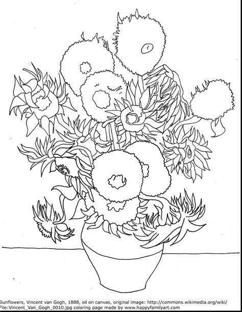 Vincent Van Gogh Coloring Pages At Free Printable