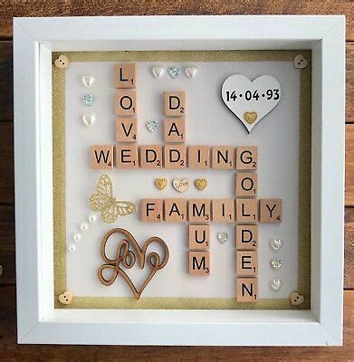 This gift also makes a great engagement or wedding anniversary gift. PERSONALISED HANDMADE GOLDEN 50th Wedding Anniversary Gift ...