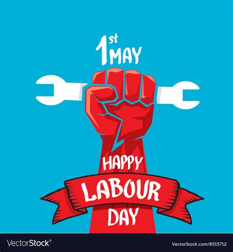 1 may labour day poster royalty free vector image