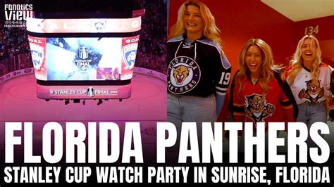 Behind The Scenes Of Florida Panthers Stanley Cup Watch Party In