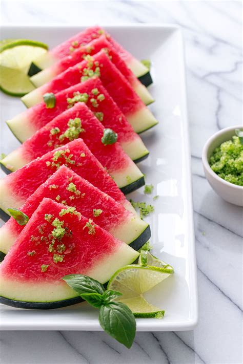 Watermelon With Basil Lime Sugar Love And Olive Oil