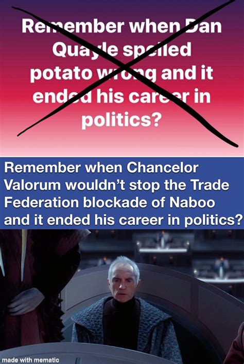 This Is How Democracy Dies With Thunderous Potatoes Rprequelmemes