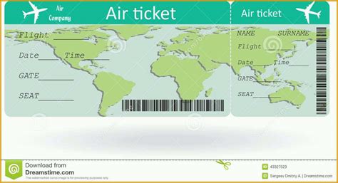 Bearbeitbare boarding ticket vorlage, überraschung airline geschenk, . Erstaunlich Flugticket Vorlage Download Kostenlos ...