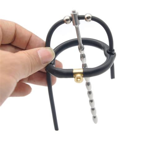 Electro Sex Estim Conductive Ring Shock Urethral Plug Sound Dilator