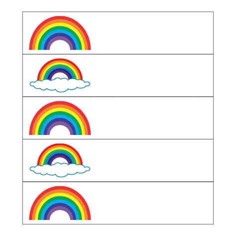 Rainbows Mrs Labels