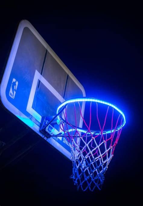 Seen is a match ball falling though the hoop before the start of the round three nbl match between the cairns taipans and the adelaide 36ers at. Pre-Order HoopLight™ (Ships June 2020) | Basketball hoop ...