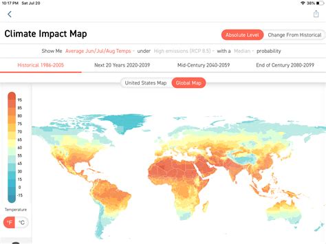 Climate Labs Projections Of The World Future Temperature Maps Energy Blog