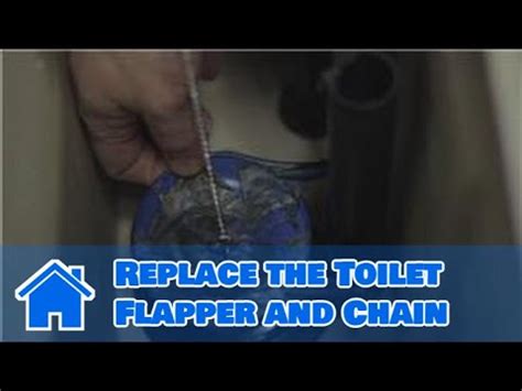 Plumbing Advice How To Replace The Toilet Flapper And Chain YouTube