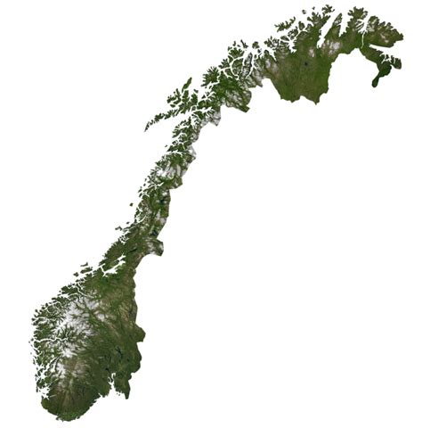 Norway Relief Map