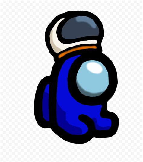 Hd Blue Among Us Mini Crewmate Character Baby Astronaut Helmet Png