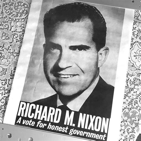 richard m nixon a vote for honest government bandw flickr