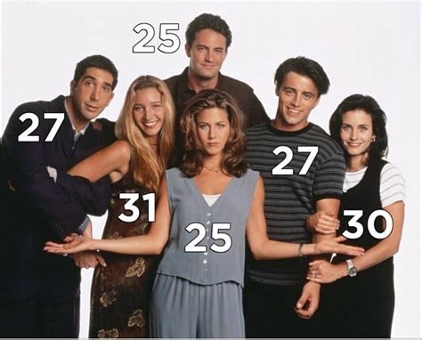 age all the friends cast were when the first episode was filmed friends characters friends