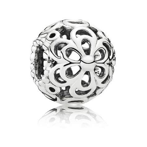 To stay young and fit, daily yoga practice. Pandora Openwork Flower Charm