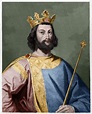 Porträt von Ludwig VII. dem Jungen (1120 - 1180), König von Frankreich ...
