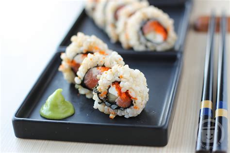 Smoked Salmon Sushi Roll Recipe — Dishmaps