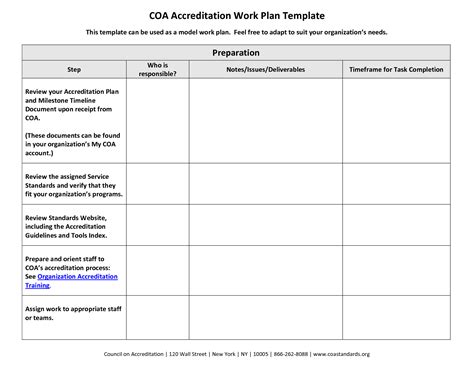 Annual Work Plan Template Doc Printable Schedule Template