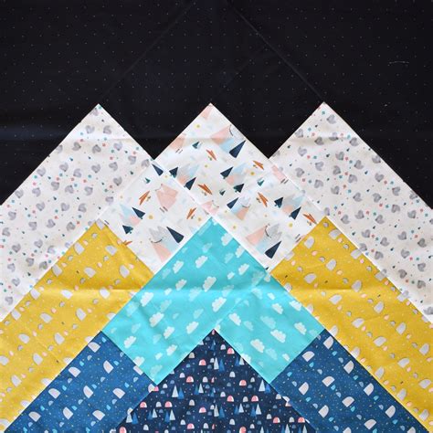Quilt Kit Baby Misty Mountains Patchwork And Poodles