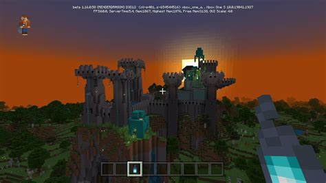 Building A Castle In The Bedrock Beta Minecraft