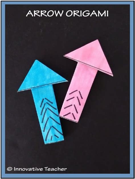 Arrow Origami Art Lessons Teaching Teaching Activities
