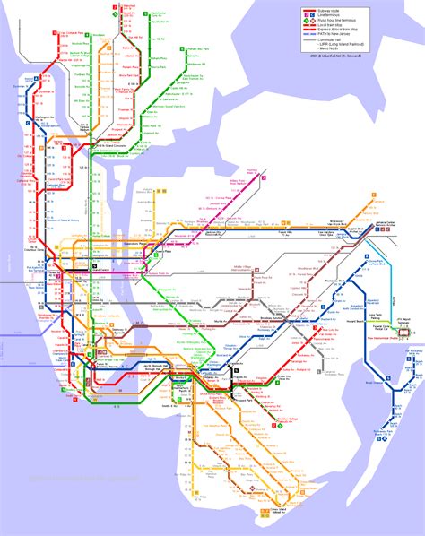 New York Metro Subway Map Travelsfinderscom