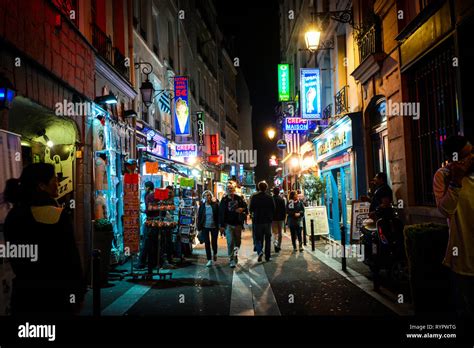 Paris Latin Quarter Night Hi Res Stock Photography And Images Alamy