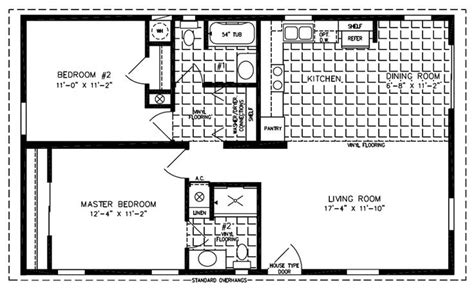 2 Br 2 Bath 24x40 Open Floor Plan A Girl Can Dream