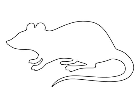 Stats on this coloring page. Printable rat pattern. Use the pattern for crafts ...