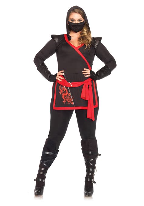 Plus Size Ninja Assassin Costume 1x2x 3x4x