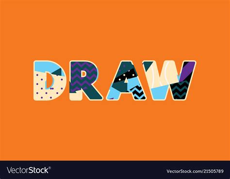 Draw Concept Word Art Royalty Free Vector Image