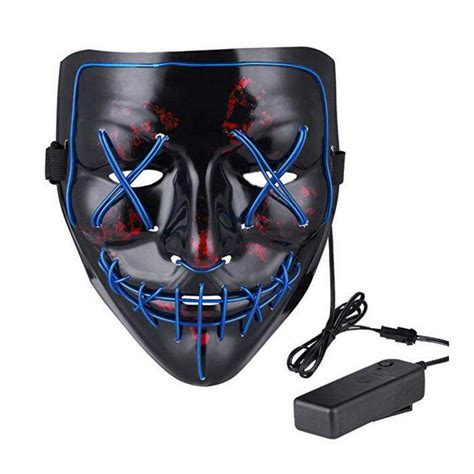 30 Off Mask Led Light Up Purge Mask For Festival Cosplay Costume
