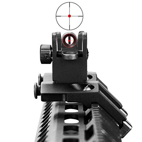 Kinbon Tactial Ar15 Front And Real 45 Degree Offset Sights Set Offset