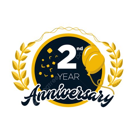 2nd Anniversary Clipart Transparent Png Hd 2nd Anniversary Badge