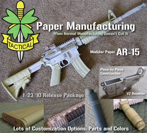 Paper Model Of Assault Rifle