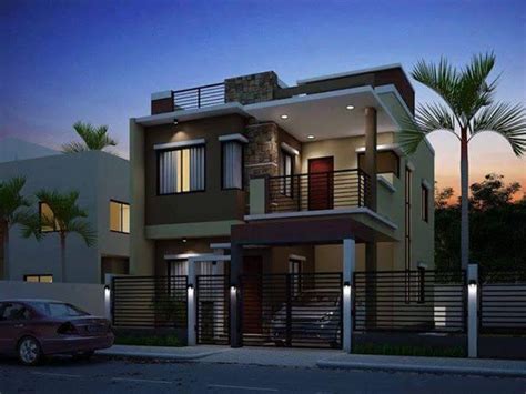 Modern house plans provide the true definition of contemporary architecture. Two Floor Houses with 3rd Floor Serving as a Roof Deck | 2 ...
