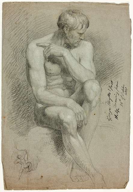 Francesco Salviati Seated Male Nude Picryl Public Domain Media My XXX