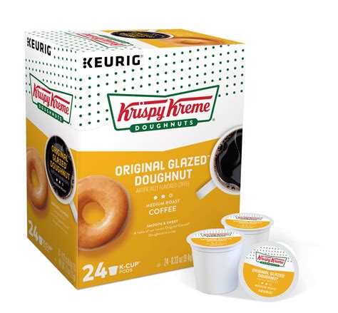 Krispy Kreme Original Glazed Doughnut K Cup Coffee Pods Medium Roast