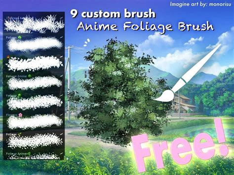 These brushes are only for procreate and for use with pencil or compatible stylus. Free anime foliage brush by Attki Download full brushset ...