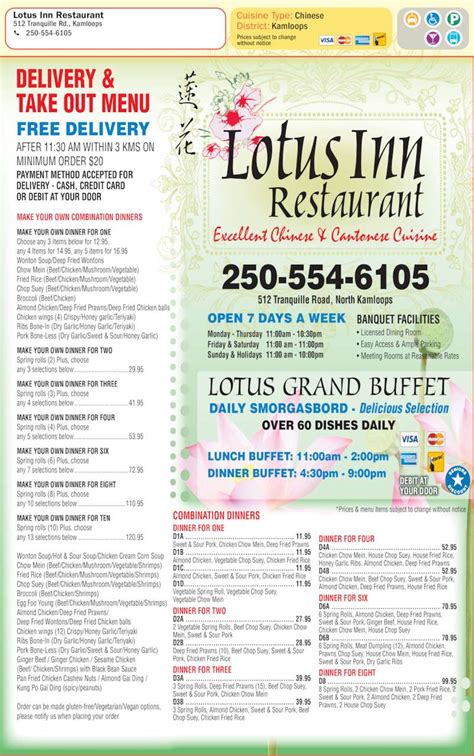 Home menu info order online catering + events boba boyz. Lotus Inn Restaurant - Menu, Hours & Prices - 512 ...