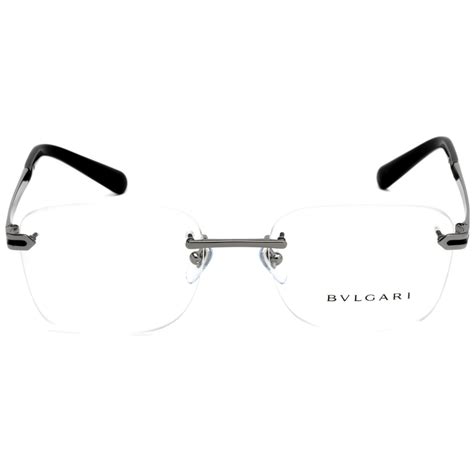 Bvlgari Mens Gunmetal Square Eyeglass Frames Bv110910354
