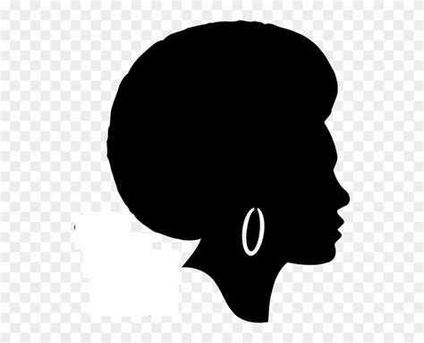 Black Woman Afro Silhouette Free Transparent Png Clipart Images Download