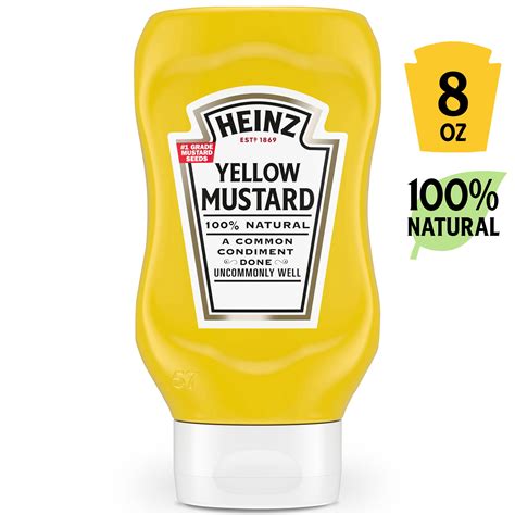 Heinz Yellow Mustard 8 Oz Bottle