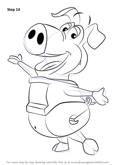 Learn draw traditional & digital. Learn How to Draw Pig from WordWorld (WordWorld) Step by ...